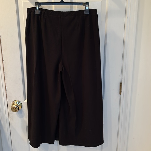 Eileen Fisher Black Wide-Leg Pants - Picture 4 of 6
